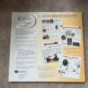 Creative Memories 12x12 Calendar Pages - White